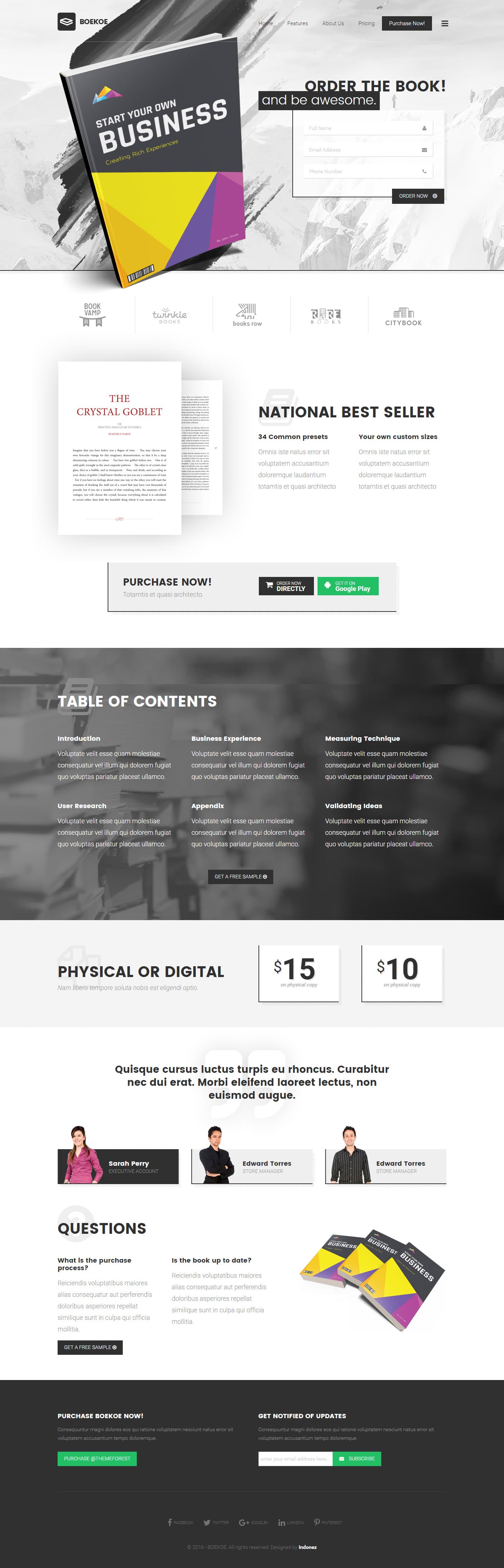 Sleek Landing Page Website Template — thumbnail 3