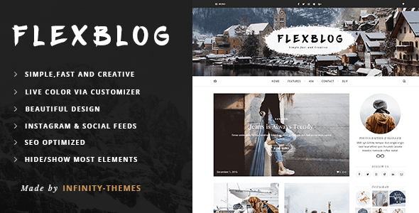 Modern Personal Blog WordPress Theme