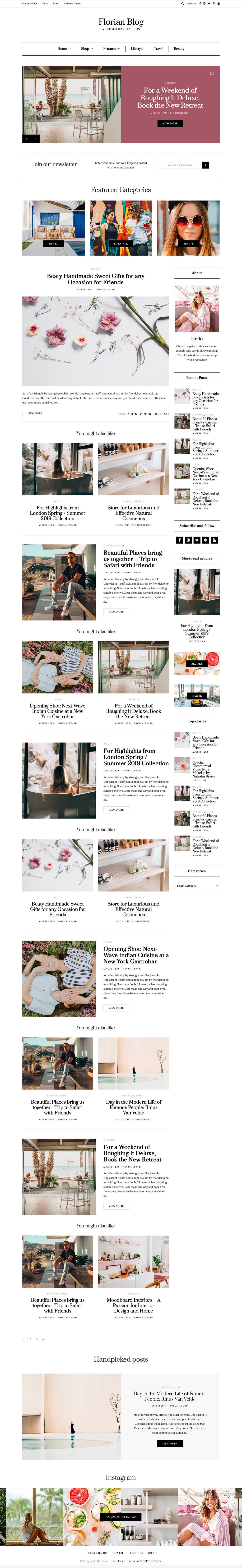 Premium Personal Blog WordPress Theme — thumbnail 3