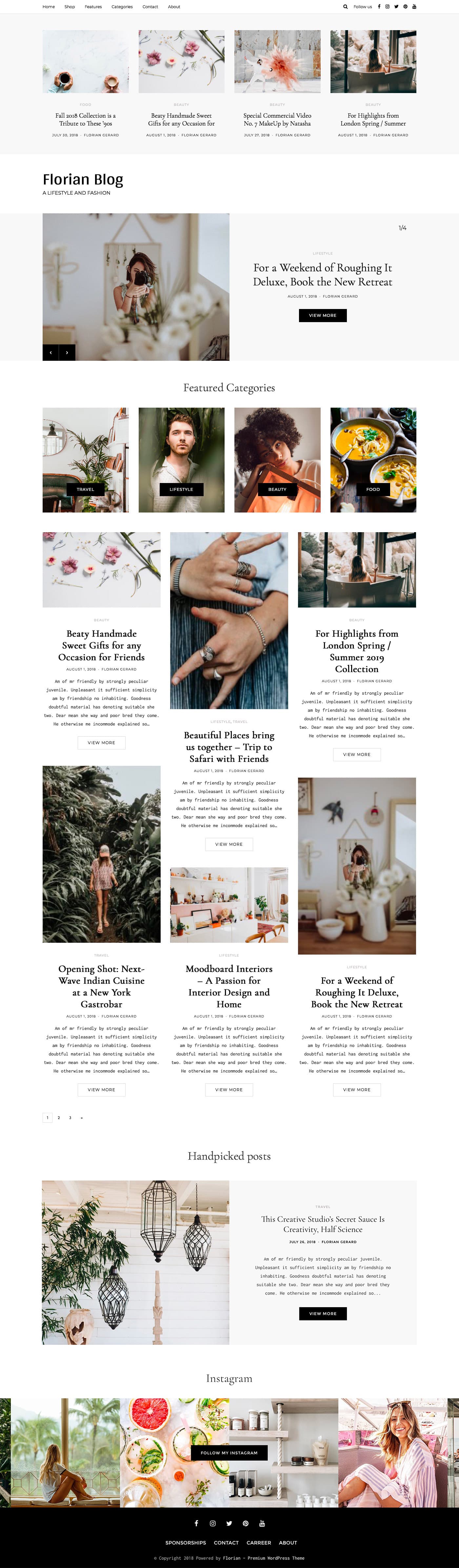 Premium Personal Blog WordPress Theme — thumbnail 4