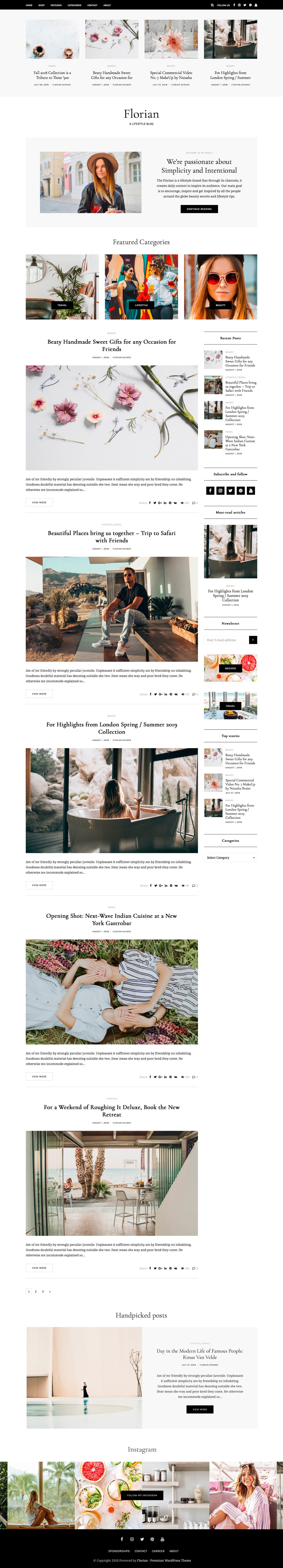 Premium Personal Blog WordPress Theme — thumbnail 5