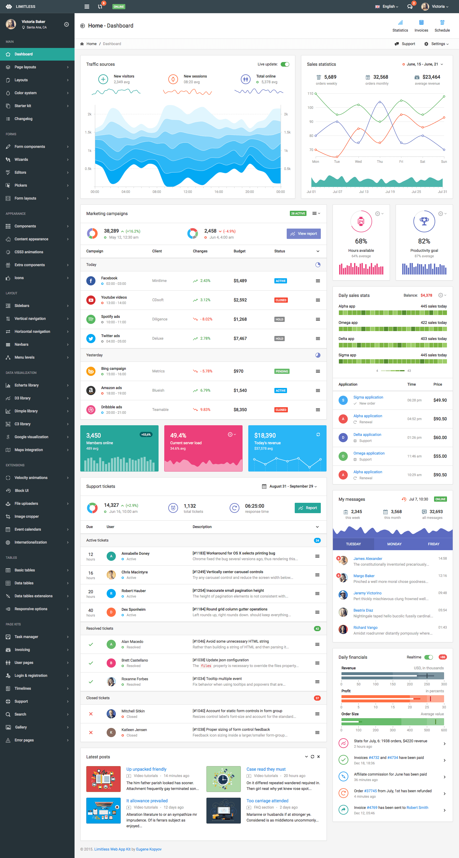 Modern SaaS & Startup Dashboard Template — thumbnail 2