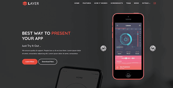 Luxe SaaS & Startup Website Template — thumbnail 2