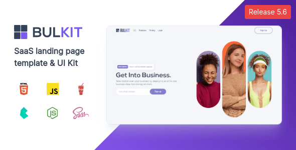 Premium SaaS & Startup Website Template