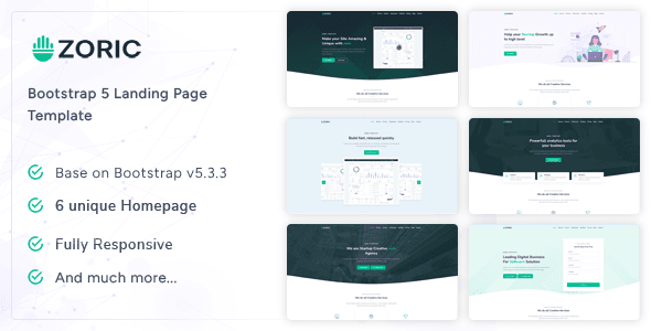 Bright Landing Page Website Template