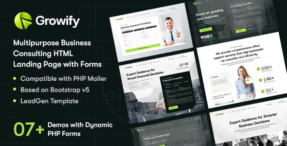 Clean Finance & Consulting Website Template