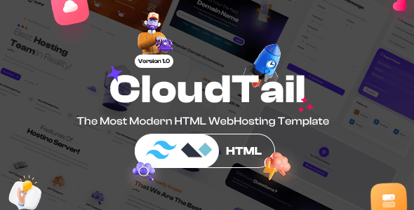 Timeless Web Hosting Tailwind Template