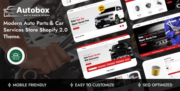 Clean Automotive & Logistics Shopify Theme