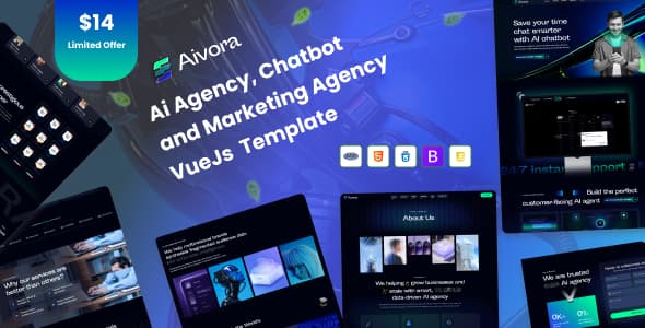 Polished AI Startup Vue Template