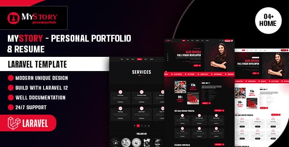 Fresh Portfolio Laravel Template