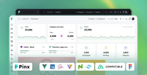 Elegant Admin Dashboard Vue Template