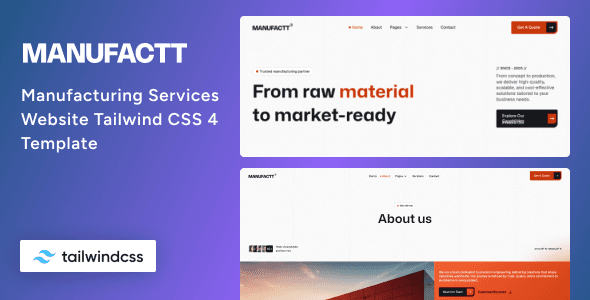 Clean Business Tailwind Template