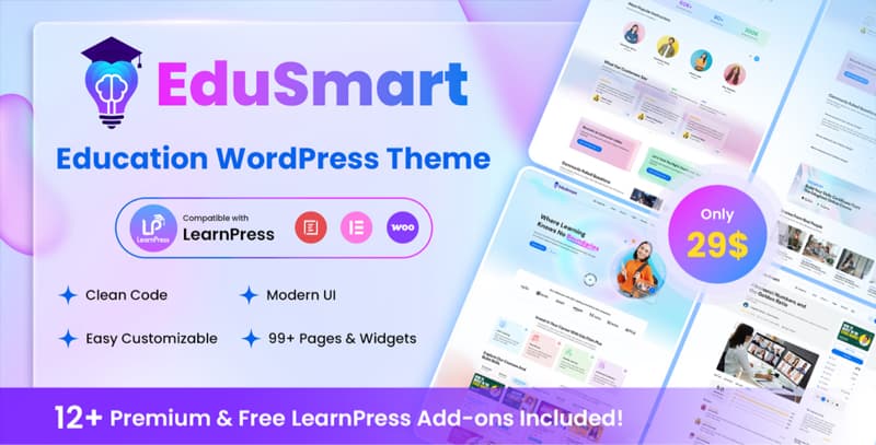 Elegant Online Education WordPress Theme