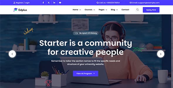 Radiant Online Education WordPress Theme — thumbnail 3