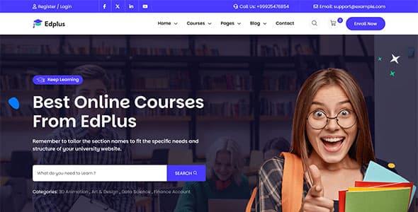Radiant Online Education WordPress Theme — thumbnail 4