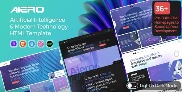 Minimal AI Startup Website Template