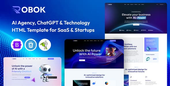 Bold AI Startup Website Template