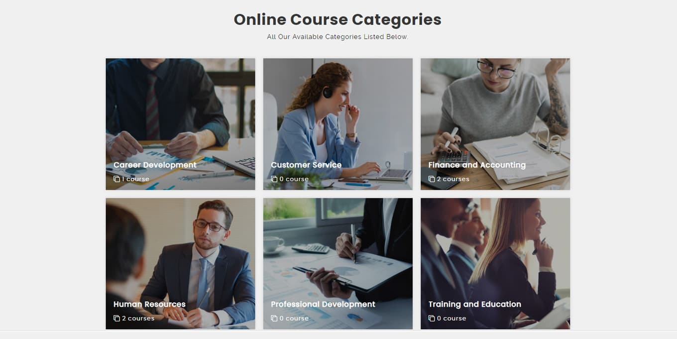 Minimal Online Education Website Template — thumbnail 3