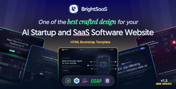 Elegant AI Startup Website Template