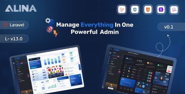 Bright Admin Dashboard Laravel Template
