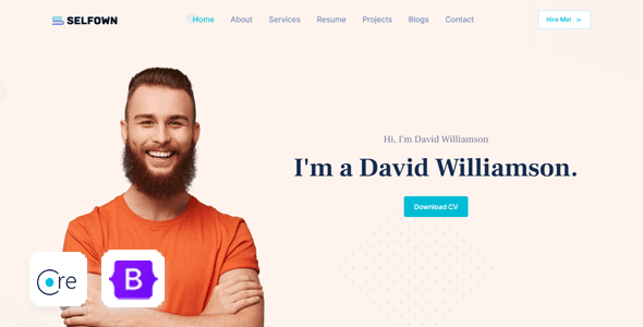 Refined Portfolio Website Template Pro