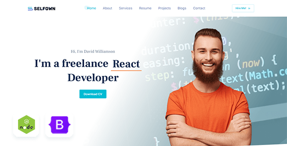 Stellar Portfolio Website Template Pro
