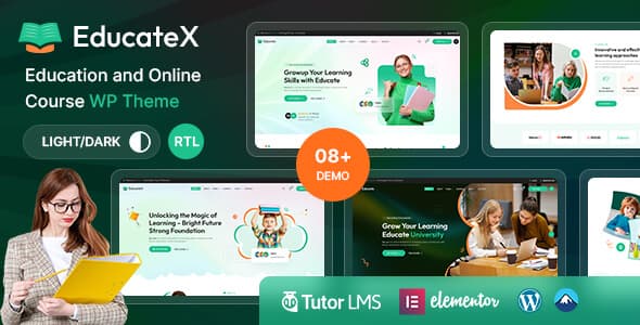 Polished Online Education WordPress Theme — thumbnail 2
